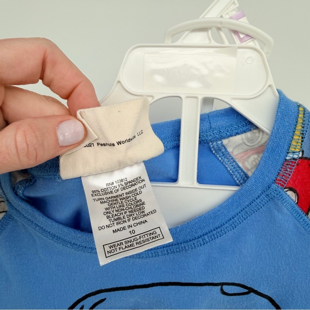 munki munki Snoopy Astronaut Kids Pajamas - Blue and Gray - Picture 3 of 4